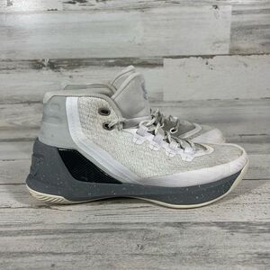 Under Armour Youth Boys Curry 3 Basketball Shoes Gray‎ White Size 7Y